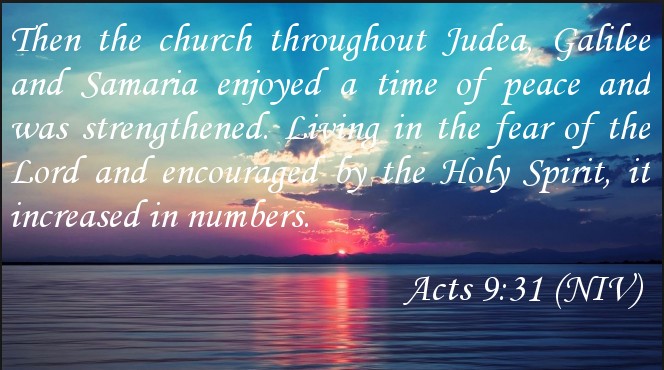 Acts 9:31